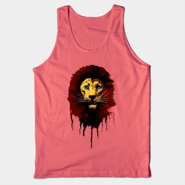 Rebel Lion (Yellow) Tank Top by poppijanne